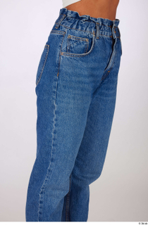 Suleika casual dressed high waist loose jeans thigh 0008.jpg